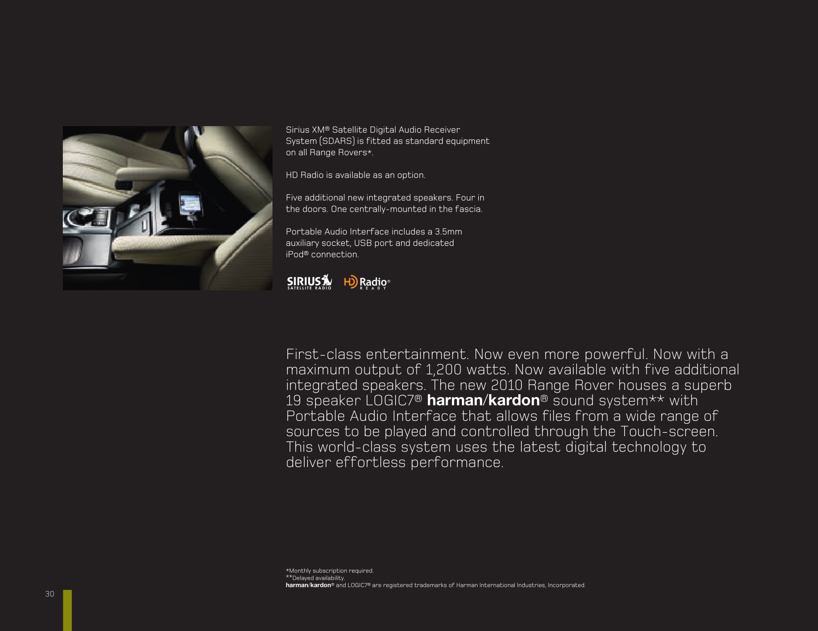2010 Range Rover Brochure Page 45